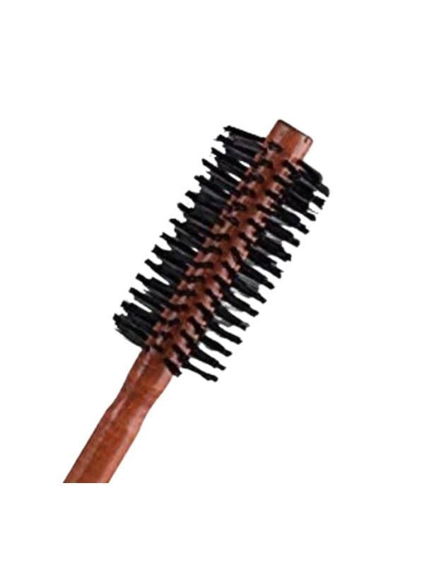 Stylist Italian Thermal Hair Brush 7037, Heat Resistant to 140C, 18 Rows, Wooden Handle