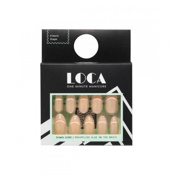 Loca Self-Adhesive Artificial Nails Natural Shape Color 26# 24 Pieces