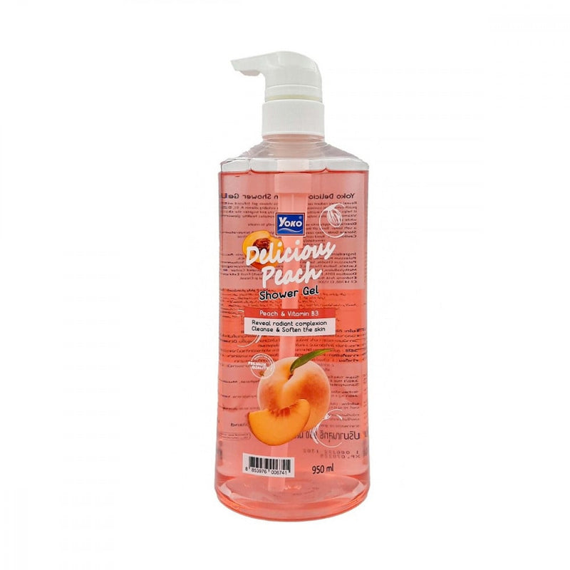 Yoko Peach Shower Gel Moisturizing Body Cleanser 950ml