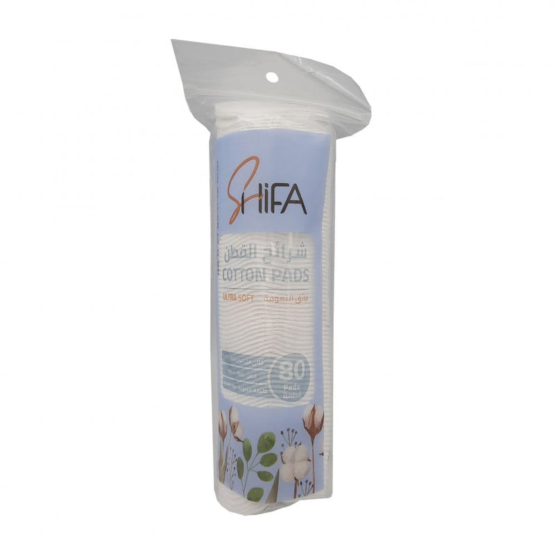 Shifa 100% Natural Cotton Makeup Removal Strips, 80 Pieces
