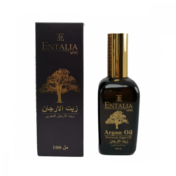 Entalia Moroccan Argan Oil, 100% Pure, Hair and Skin Moisturizer, 100ml