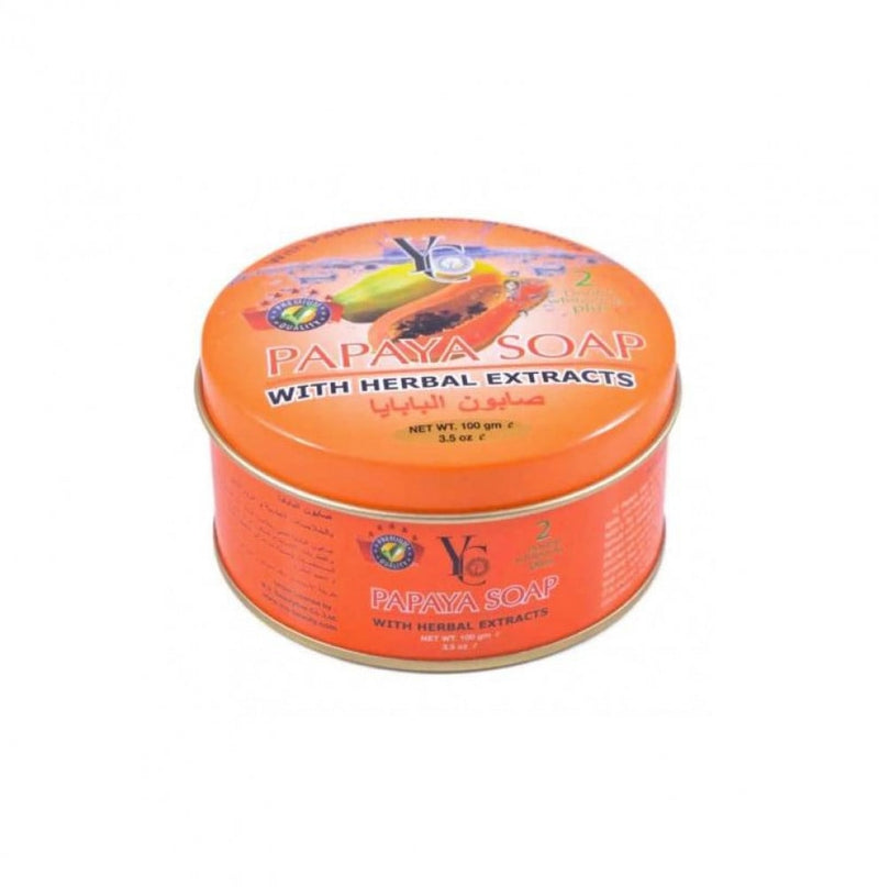 Yc Papaya Soap with Herbal Extract for Skin Radiance 100g