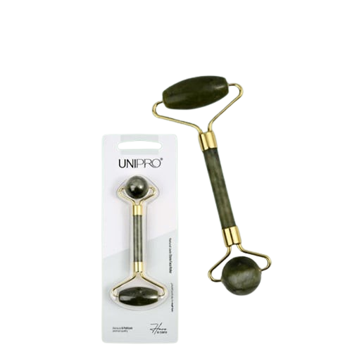 Jade Stone Roller Facial Massage Tool Dual-Ended Uni Pro 1pc