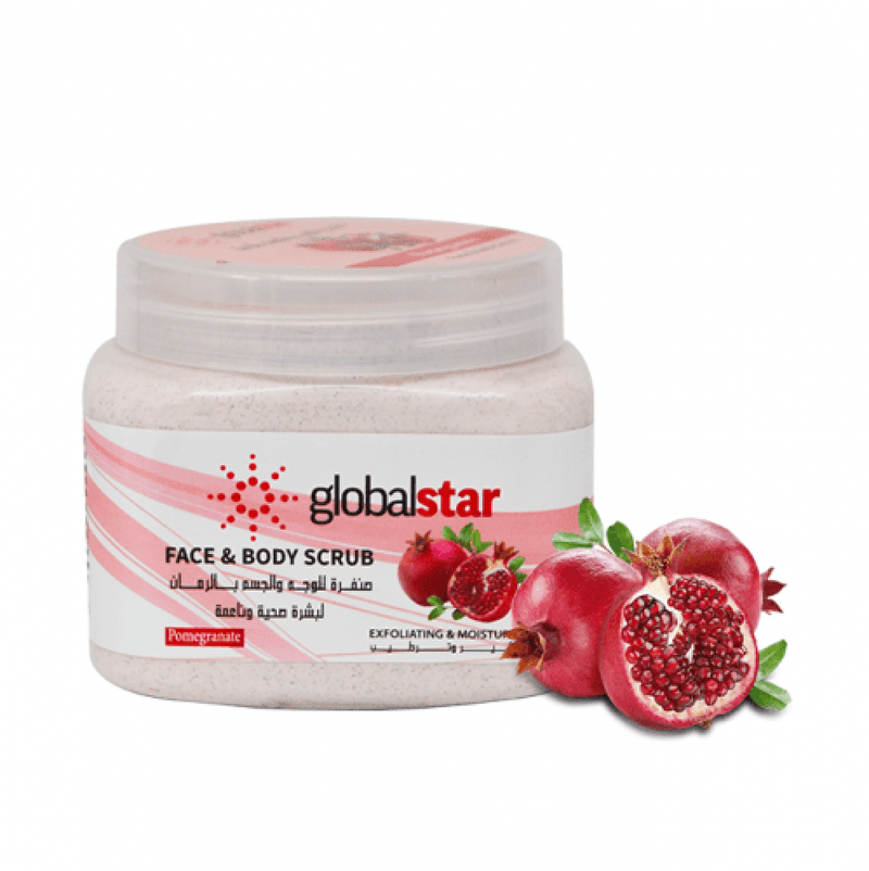 Global Star Pomegranate Face and Body Scrub Exfoliating 500ml