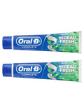 Natural Freshness Toothpaste Fresh Breath Plaque Removal Oral-B 2x100ml