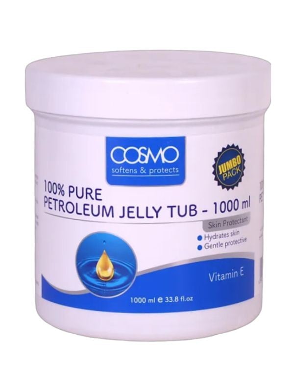 Cosmo Petroleum Jelly with Vitamin E, 100% Pure, 1000 ml