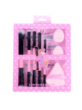 Real Techniques Foundation Brush Liquid Foundation Blending Ruby Face 8-Piece Pink