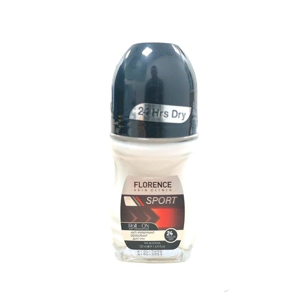 Florence Sport Roll-On Deodorant for Odor Protection, 50ml