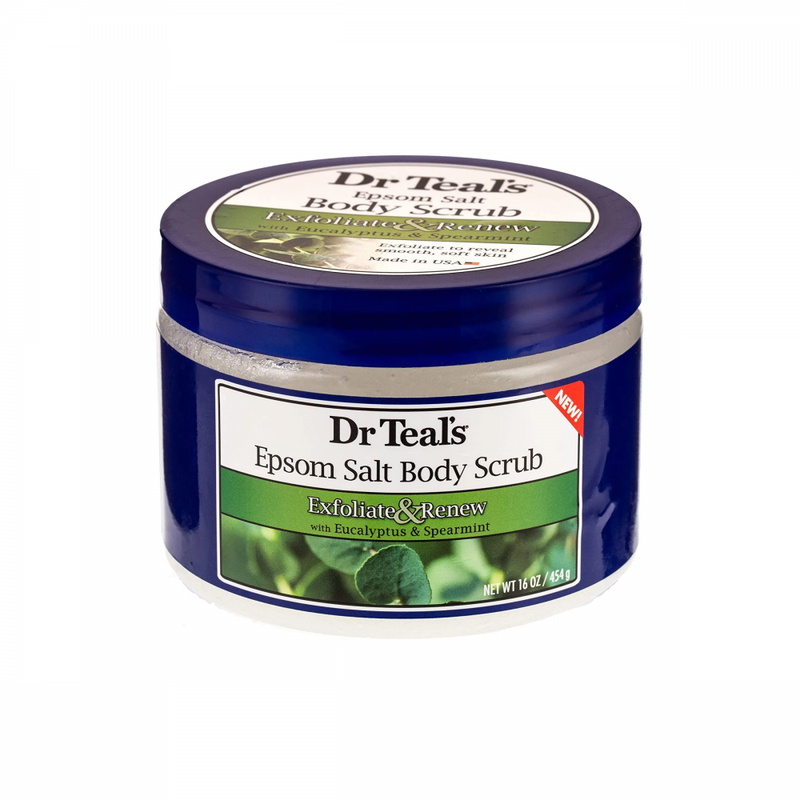 Dr Teal's Epsom Salt Body Scrub Eucalyptus Exfoliating 454g