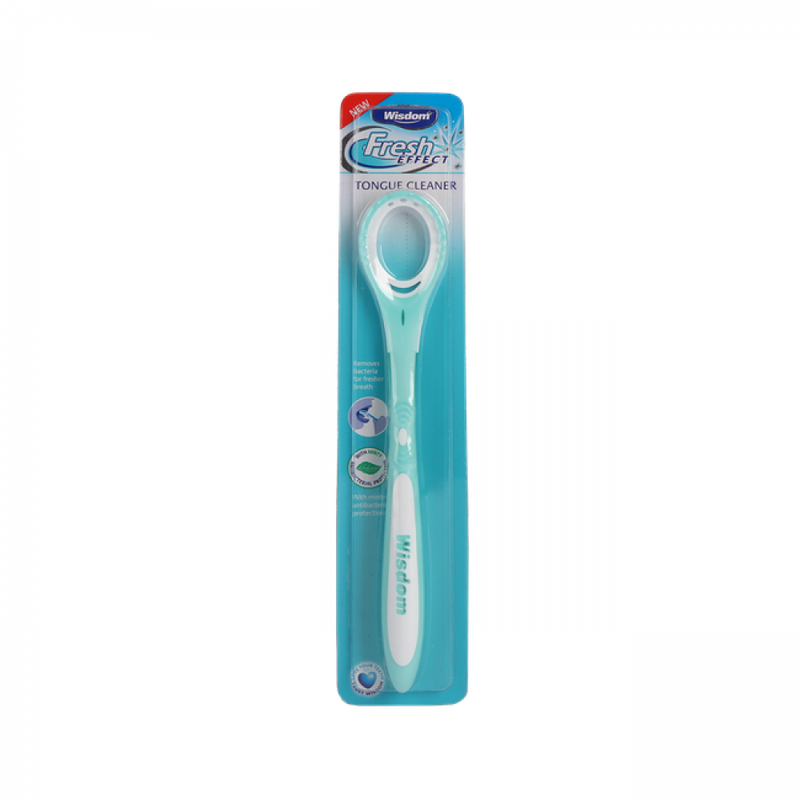 Wisdom Tongue Cleaning Brush with Soft Bristles and Ergonomic Handle