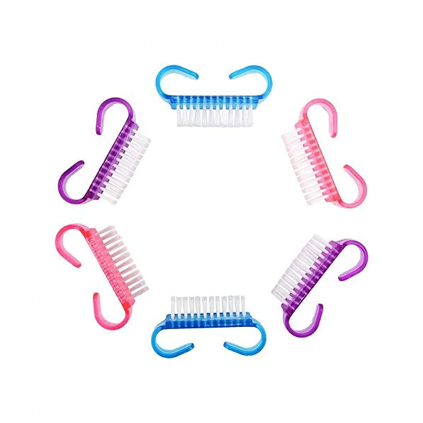 Maxdona Nail Cleaning Brush Set, Soft Bristle, Easy-Grip Handle, 6 Count
