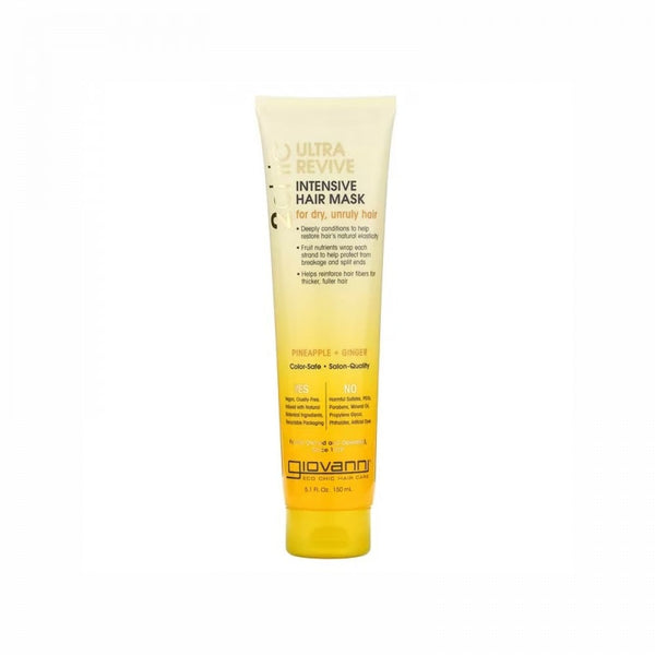 Giovanni Toshik Ultra Revive Pineapple & Ginger Hair Mask for Dry Hair, 150ml