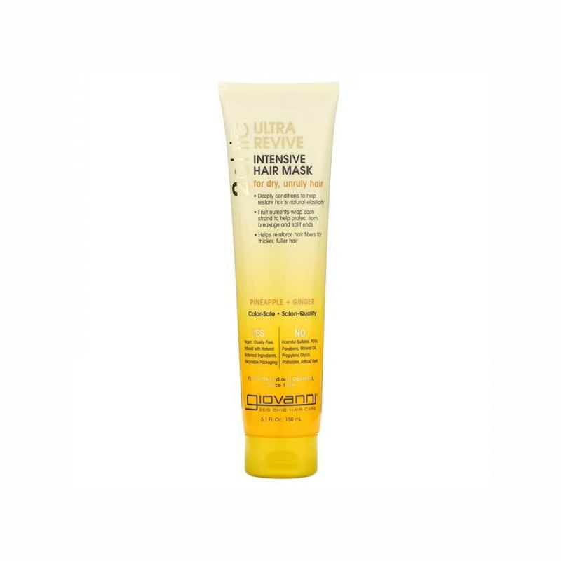 Giovanni Toshik Ultra Revive Pineapple & Ginger Hair Mask for Dry Hair, 150ml