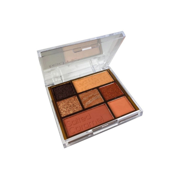Technic Salted Caramel Eyeshadow Palette, 7 Shades, Matte and Metallic