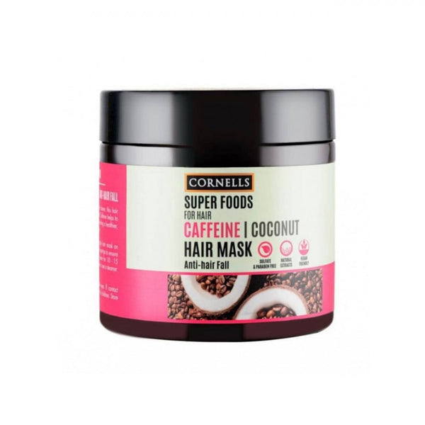 Cornells Caffeine and Coconut Oil Hair Mask Strengthening Moisturizing Treatment 475 ml
