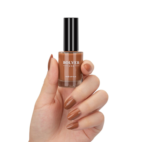 Bolver Nail Polish 710 Apricot High-Gloss Quick-Dry Formula