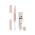 Revolution Lip Shape Kit Warm Nude Lipstick, Fixer, and Gloss
