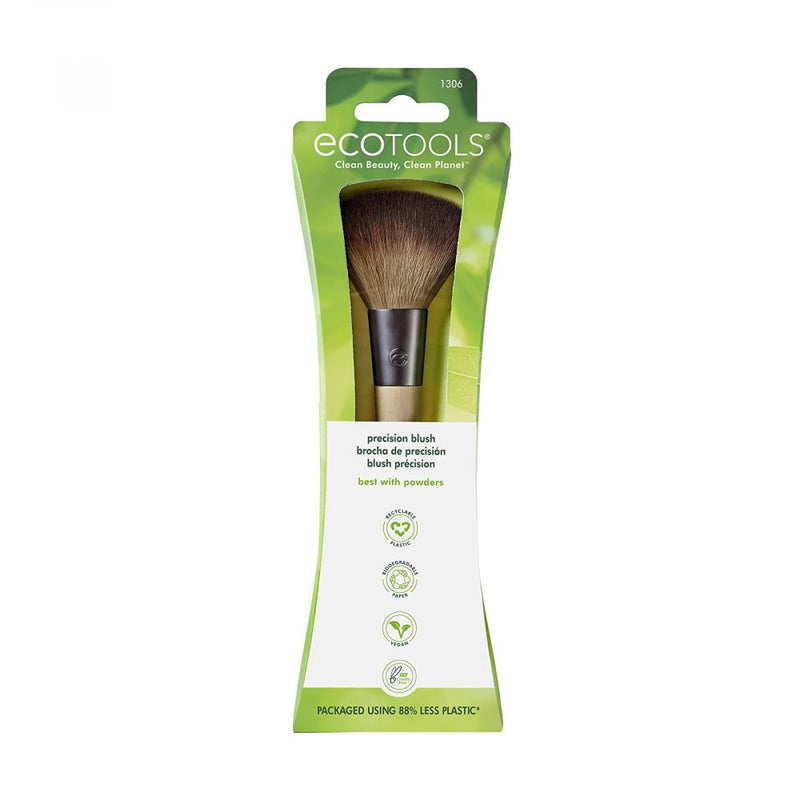 Ecotools Precision Brush Pink Synthetic Bristles 1 Count