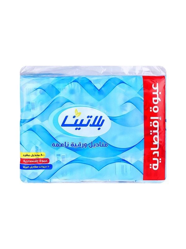 Platinum Soft Facial Tissues - 10 Packs, 800 Tissues Total