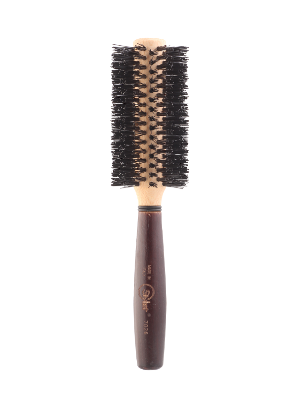 Stylist Italian Heat Resistant Hair Brush Brown 14 Rows 140C