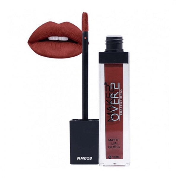 Make Over 22 Matte Lip Gloss NM018 - Liquid Long-Lasting Formula