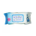 Norsina Butterfly Baby Wet Wipes, 120 Count, Alcohol-Free, Blue