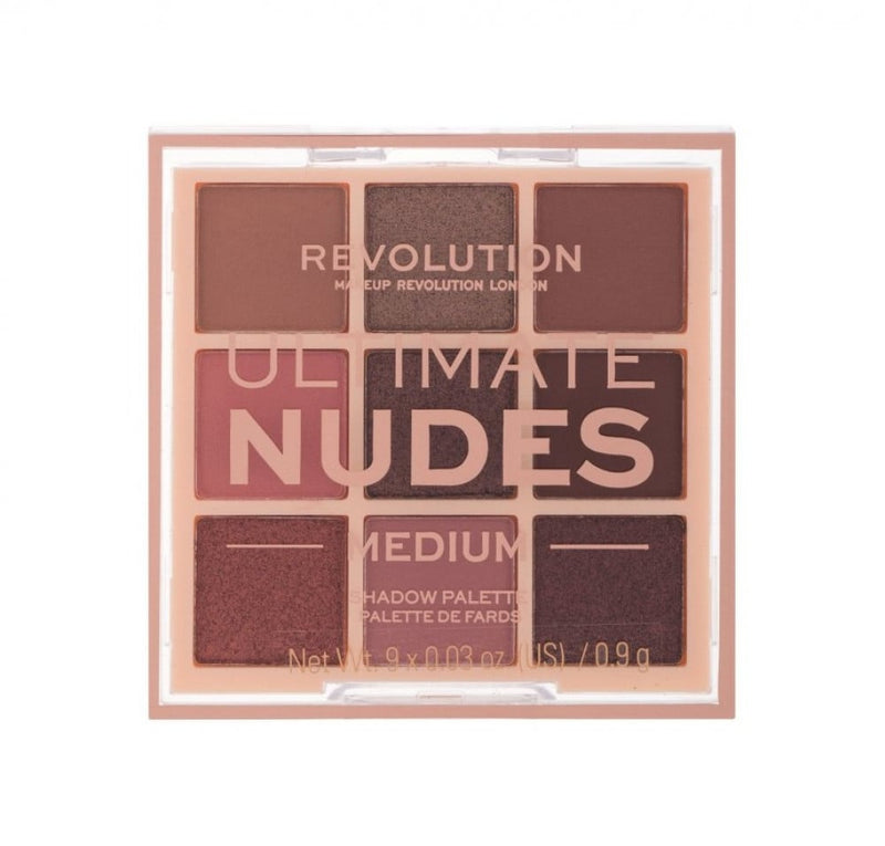 Revolution Ultimate Nudes Eyeshadow Palette Medium Shades 15 Color