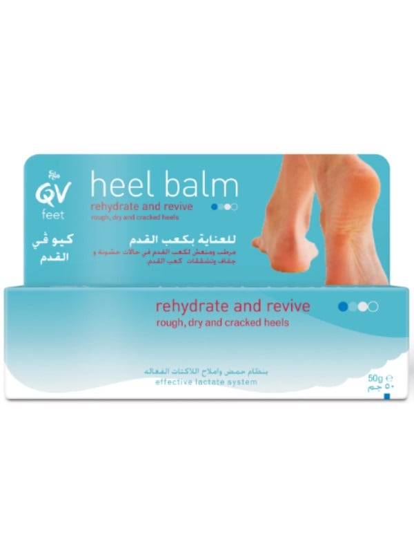 Heel Moisturizer Cracked Feet Care Lactic Acid QV 50g