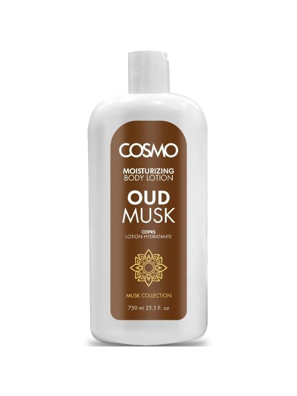 Moisturizing Body Lotion Musk and Oud Scent Cosmo 750ml