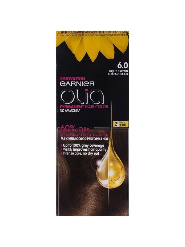 Best Semi Permanent Hair Color to Cover Gray Garnier Light Brown 6.0 1 Pack
