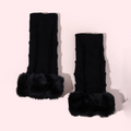 Warm Fingerless Gloves Knitted Acrylic Winter Accessories Women 1 Pair