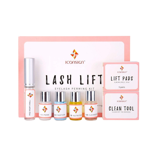 Lash Lift Kit with Silicone Pads and Application Brush