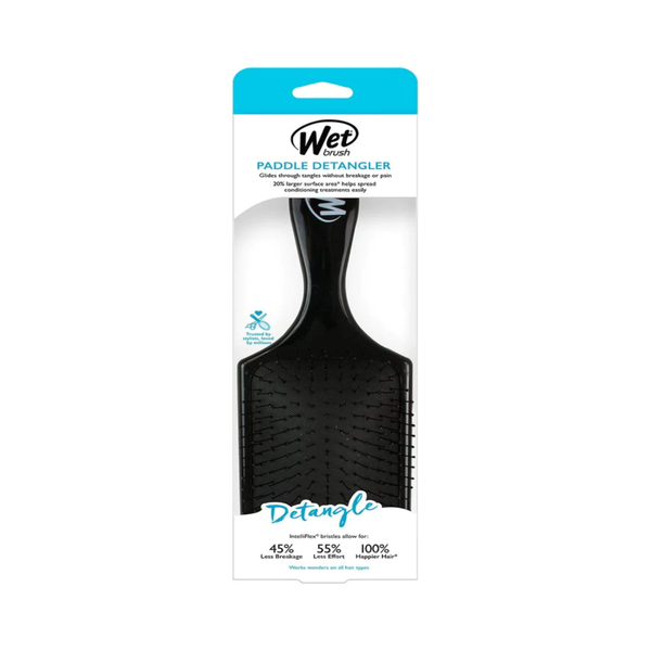 Wet Brush Paddle Detangling Hair Brush Rectangular Black
