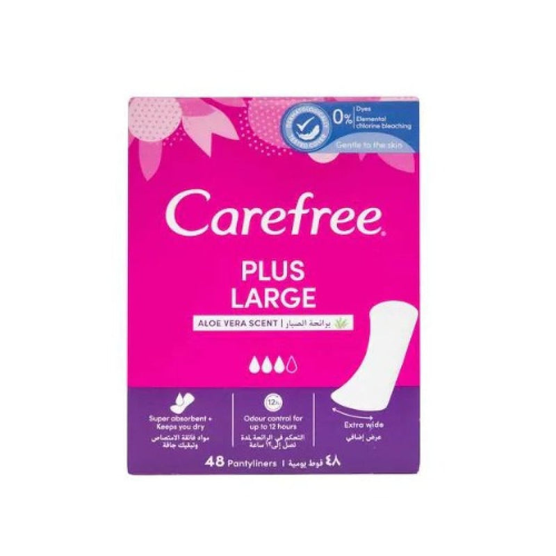 Carefree Feminine Pads, Large, Absorbent, 48 Count
