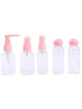 Loveme Beauty Travel Empty Containers Set - 5 Pieces - Pink