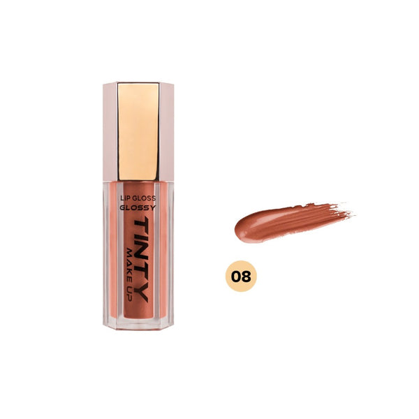 Tinty Lip Gloss 08 Non-Sticky Ultra-Shine Finish 9ml