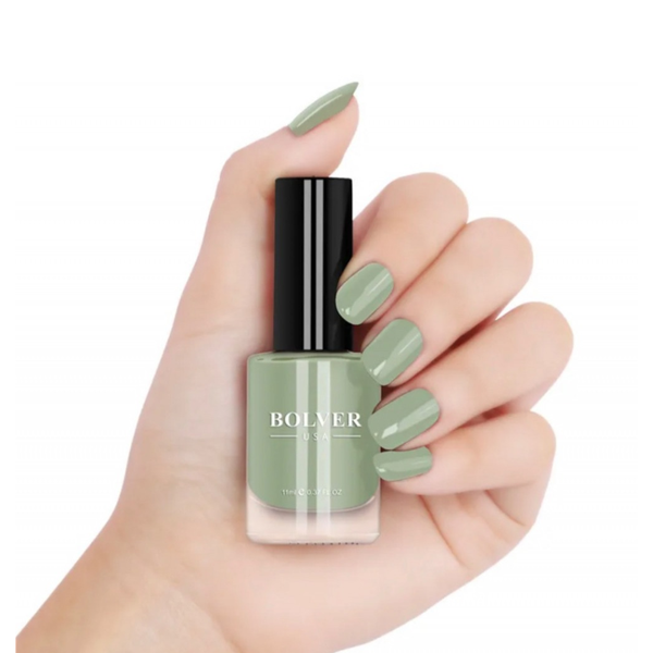 Bolver Nail Polish 647 Turquoise High-Gloss Quick-Dry Formula