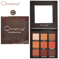 Christine 9 Color Eyeshadow Palette - 12.5g, Silky Texture