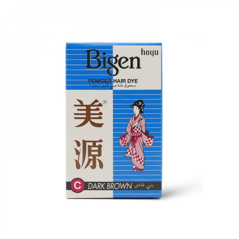 Bigen Powder Hair Dye - Dark Brown - Gray Coverage - 50ml
