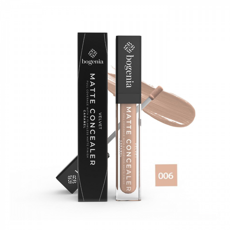 Best Concealer for Dark Circles and Blemishes Velvet Matte Latte Bogenia