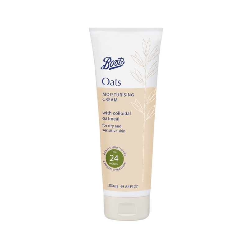 Oat Moisturizing Cream Hydrating Formula for Dry Skin Boots 250ml