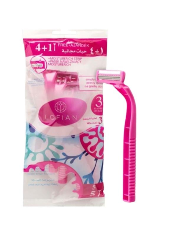 Razor Blades Women's Body Hair Removal 4+1 Blades Lofian