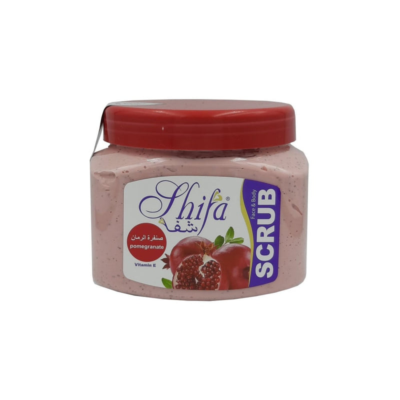 Shifa Pomegranate Face and Body Scrub, Exfoliating, 500ml