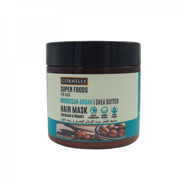 Cornells Superfoods Hair Mask with Argan Oil and Shea Butter, 475ml