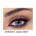 Aqua Gray Daily Colored Contact Lenses Natural Look Celena 10 Pack