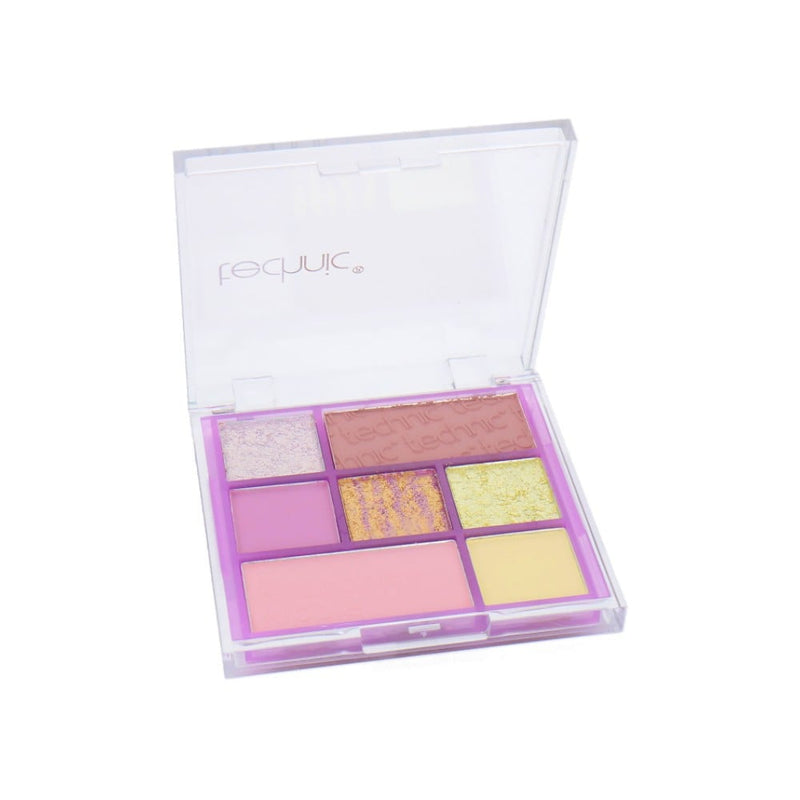 Technic Raspberry Rebel Mini Eyeshadow Palette, Shimmery Finish, 10.5g