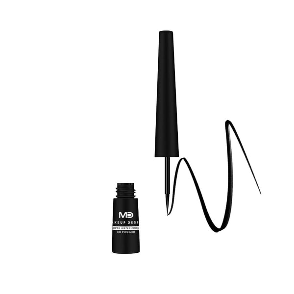 MD Liquid Eyeliner, Intense Dark Black, Quick-Drying, Precision Tip