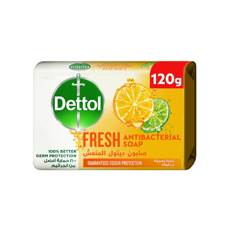 Antibacterial Bath Soap Refreshing Citrus Fragrance Dettol 120g