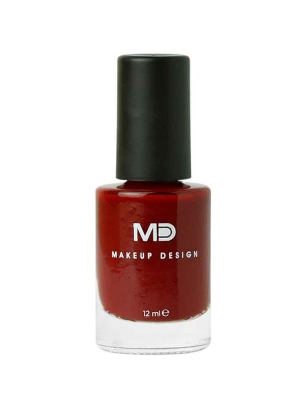 Dark Red Nail Polish Long Lasting Chip Resistant MD N244 12ml