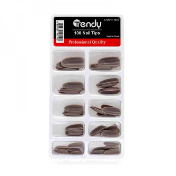 Trendy Nails Artificial Nail Set TR 15LG 100 Pieces
